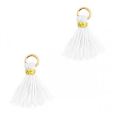 Mini Quaste 1.2cm - Gold-white